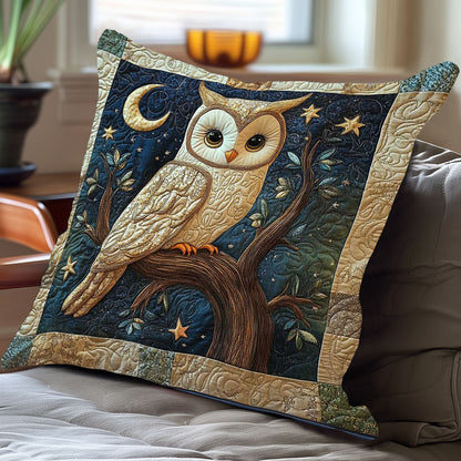 Owl Patchwork Night WP1909039CL Quilt Pillow Case