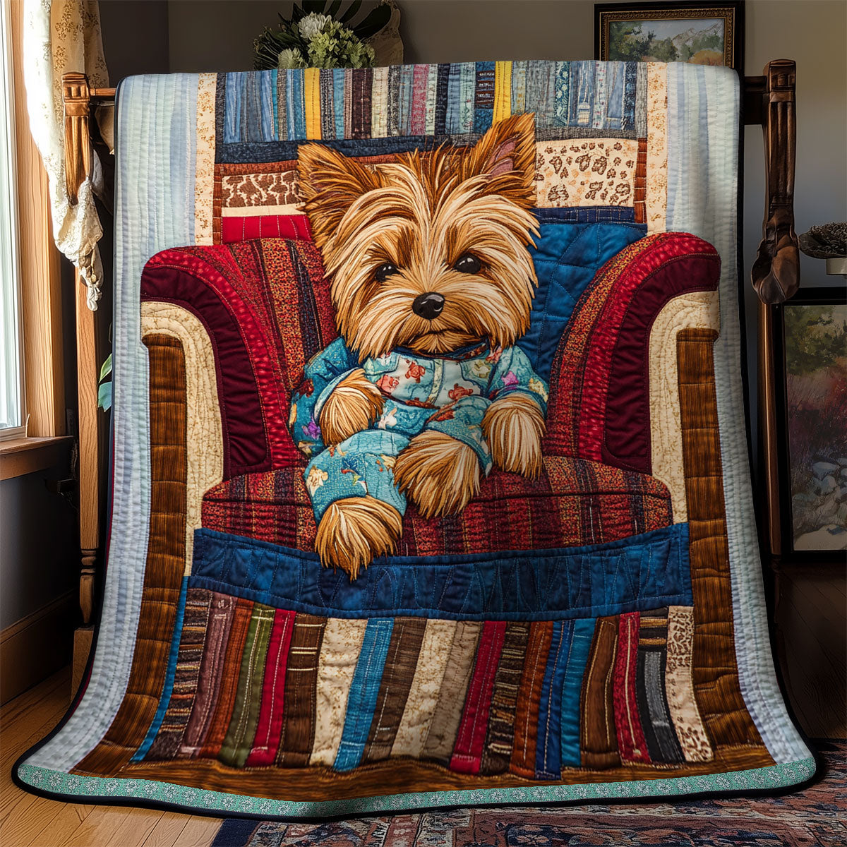 Yorkshire Terrier Lazy WX0912023CL Quilt