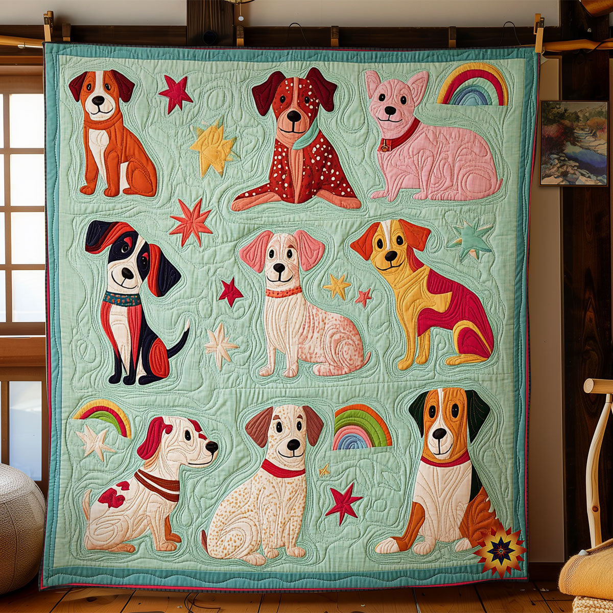 Cute Dog WY2811034CL Quilt