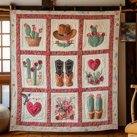 Cowboy’s Cactus Valentine WN0412066CL Quilt