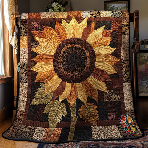 Leopard Sunflower WN2111058CL Quilt