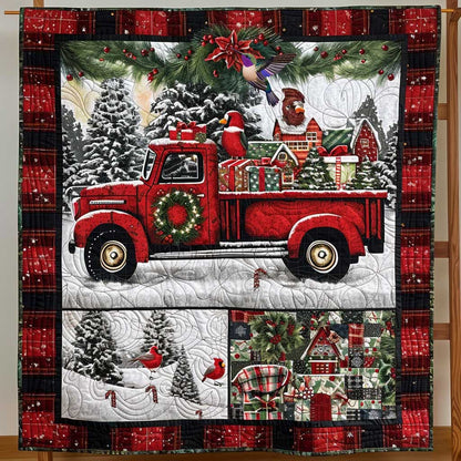 Red Truck And Snowflakes WN1410041CL Quilt