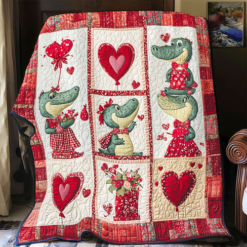 Crocodile Valentine WX0302008CL Quilt