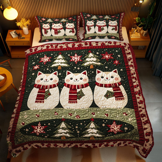 Christmas Snowmeow WJ1811033CL Duvet Cover Set