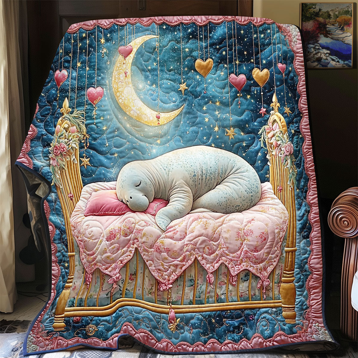 Sweet Dream Of Manatee WY1701061CL Quilt