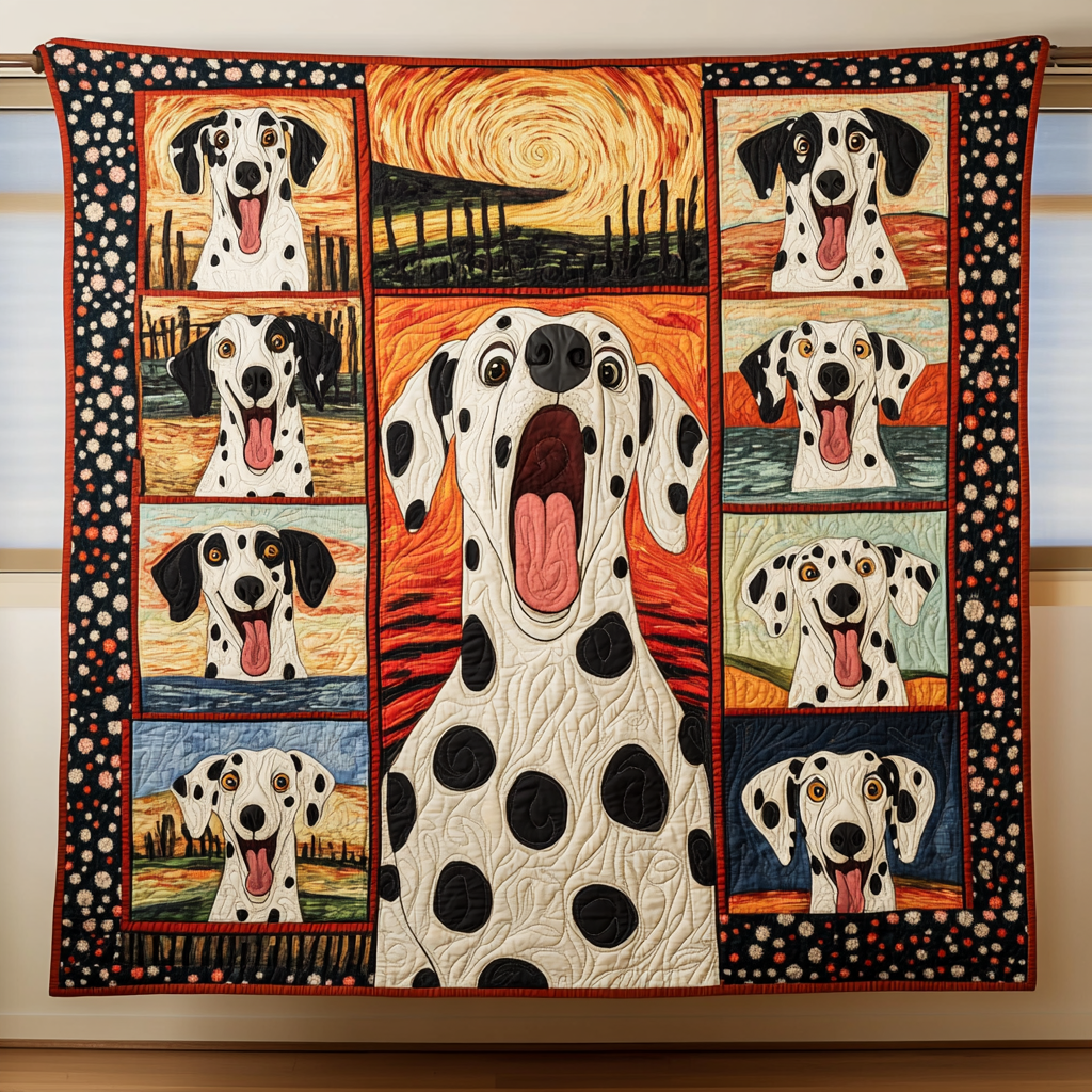 Dalmatian Scream WN2509096CL Quilt
