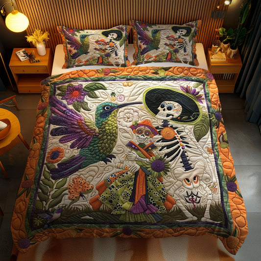 Hummingbird Skeleton Dance WN2110097CL Duvet Cover Set
