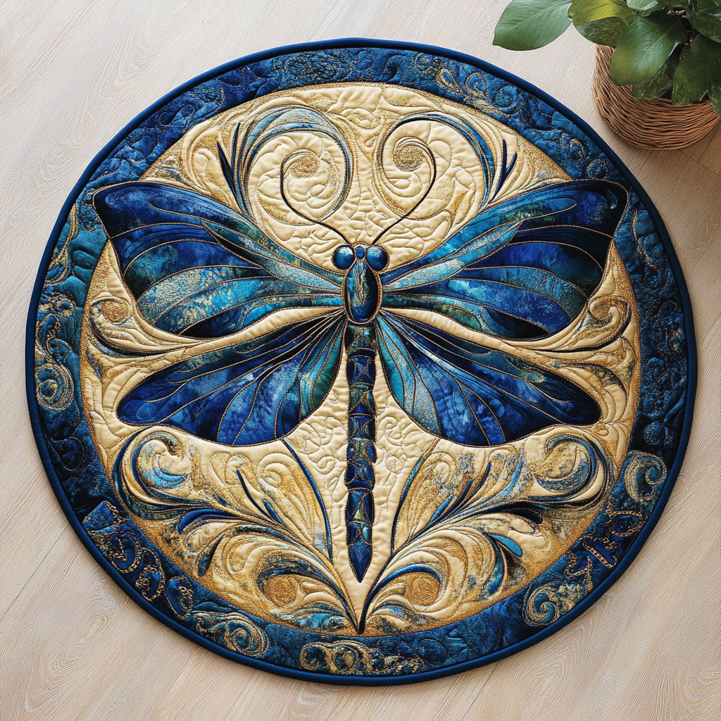 Dragonfly CW3006012CL Quilted Round Mat