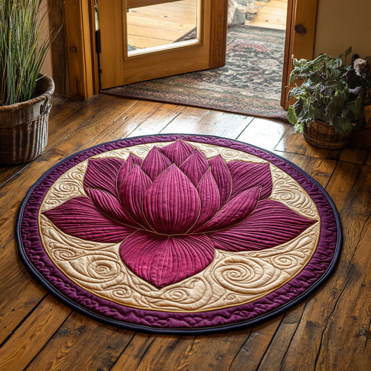 Lotus Radiance CP2807025CL Quilted Round Mat