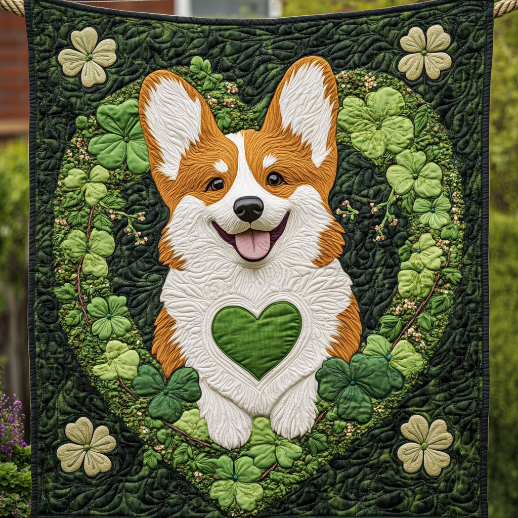 Corgi Clovers WT2402040CL Quilt
