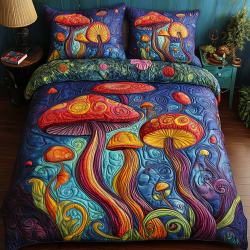 Whimsical Mushroom WG1501017CL Duvet Cover Set