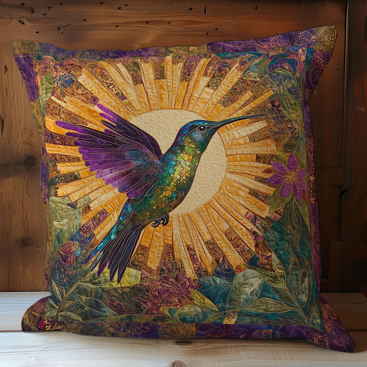 Hummingbird In Mystic Sun WY0602105CL Quilt Pillow Case