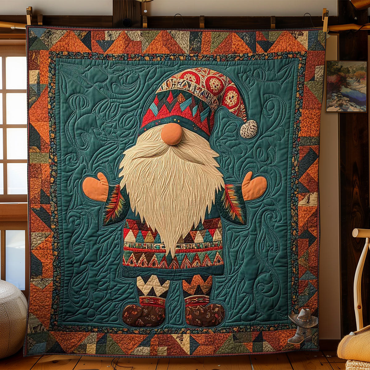 Rustic Gnome WN1311009CL Quilt