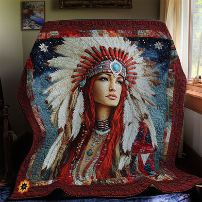 Native American Girl WY2711036CL Quilt