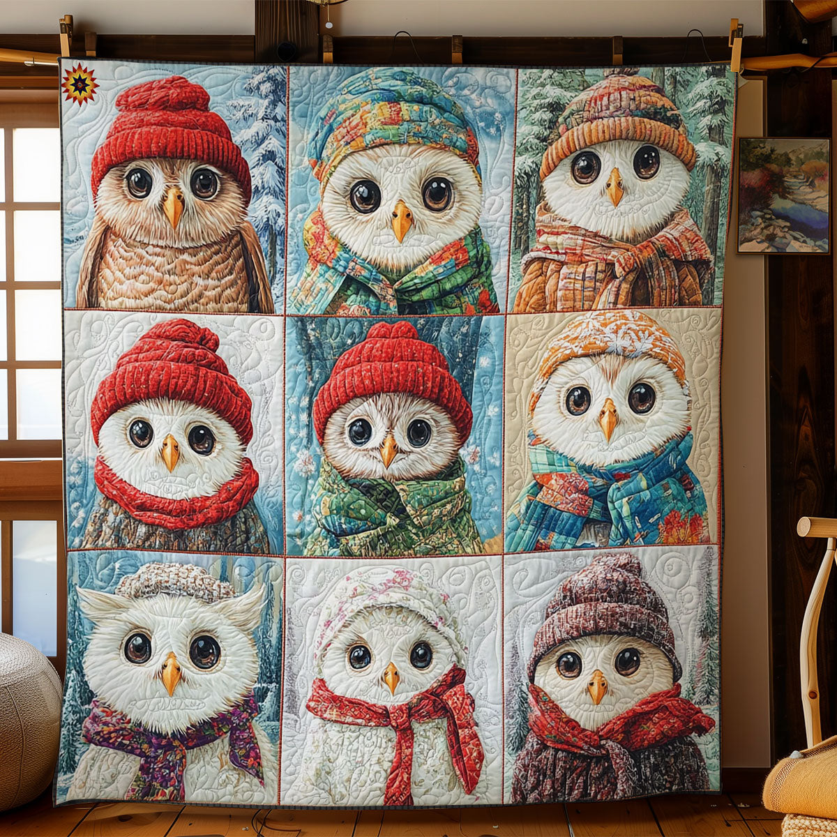 Winter Owl WY2711034CL Quilt