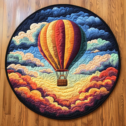 Hot Air Balloon WJ1803028CL Quilted Round Mat