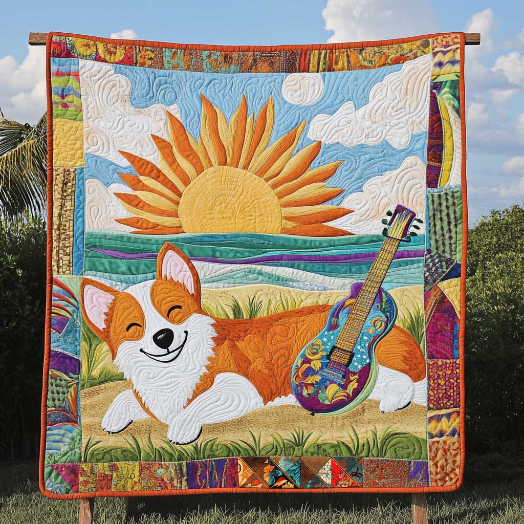 Corgi Summer Strings WN0410016CL Quilt