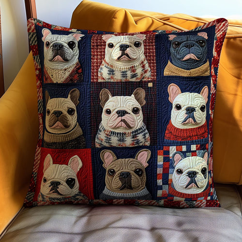 French Bulldog WJ0110032CL Quilt Pillow Case