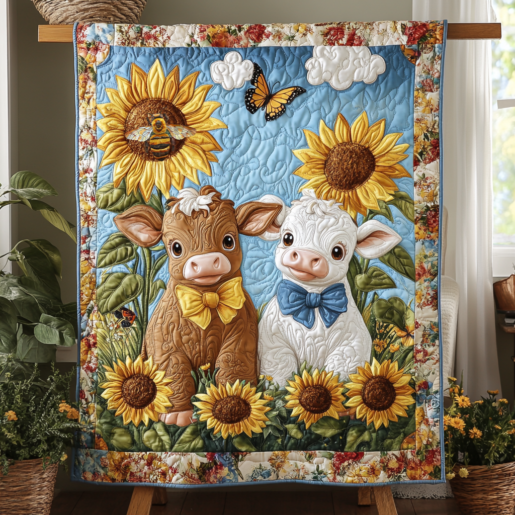 Baby Cute Highland Cow WG1812013CL Quilt