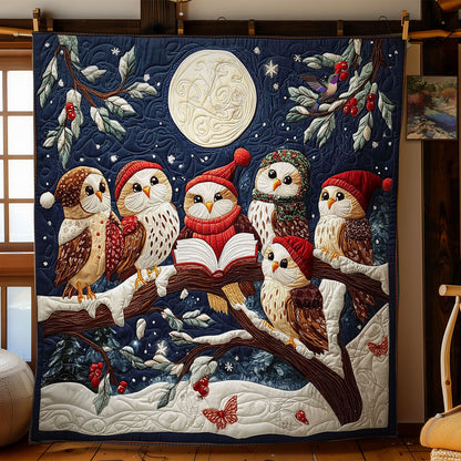 Winter Of Owl Family WY0512016CL Quilt