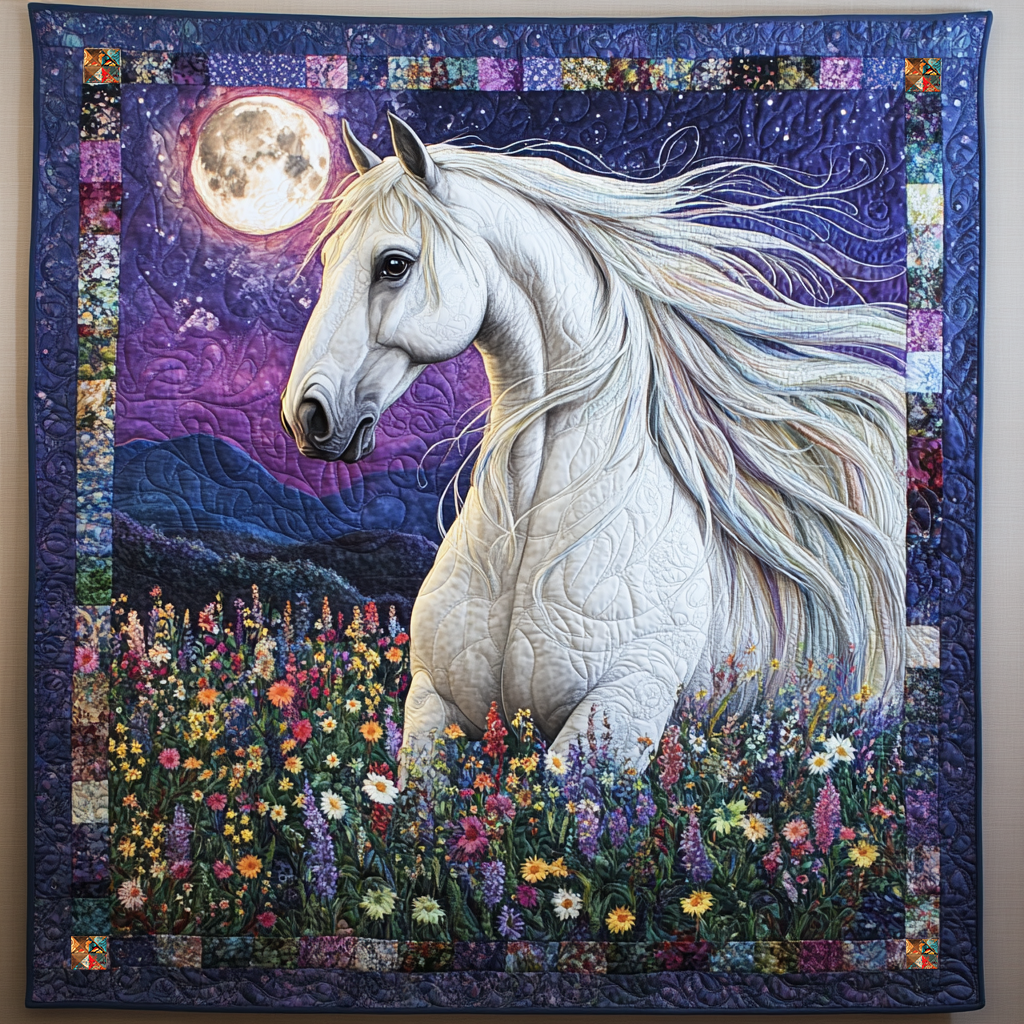 Moonlight Horse XR0210006CL Quilt