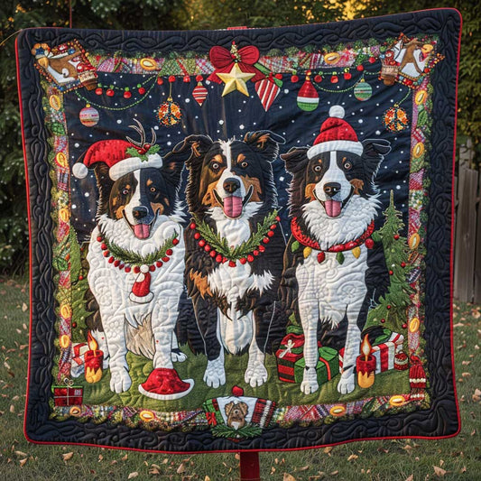 Christmas Gift Border Collie WP2510005CL Quilt