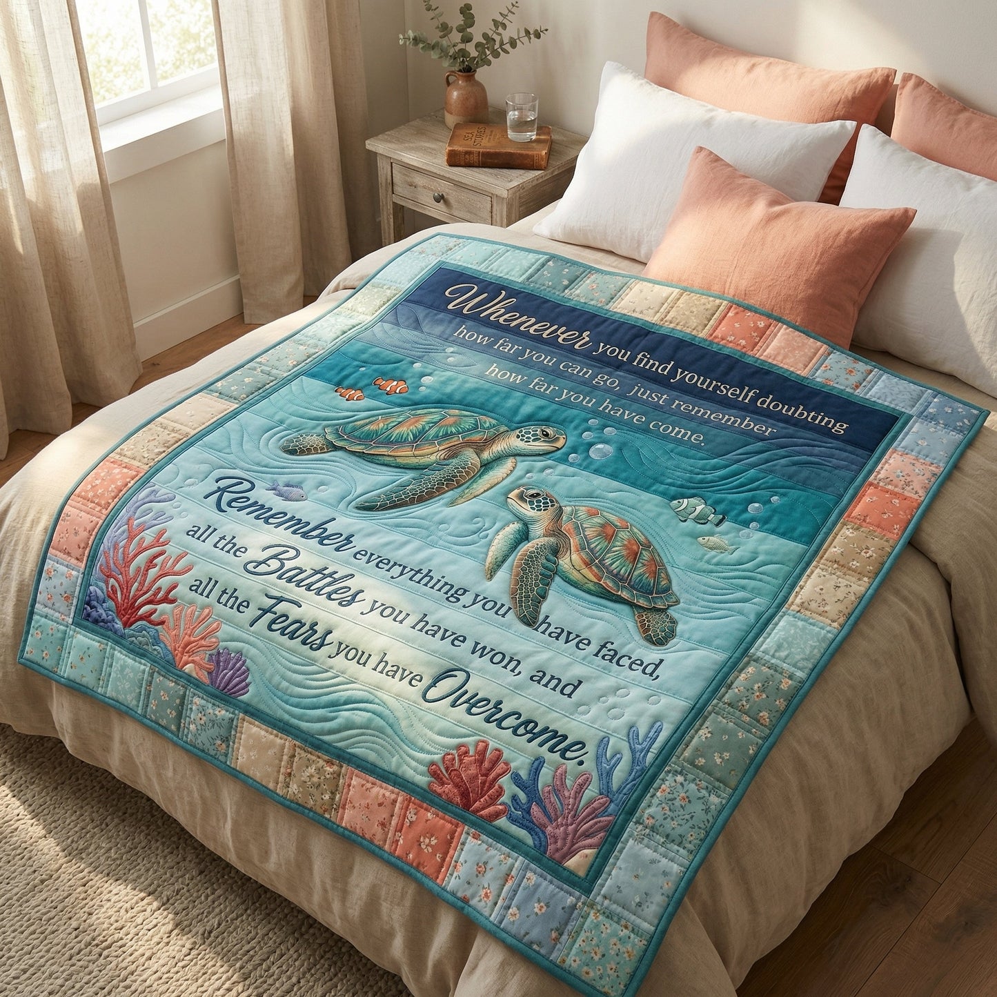 Remember Your Journey Sea Turtle XR0604005CL Quilt