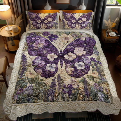 Purple Garden Butterfly WN3012075CL Duvet Cover Set