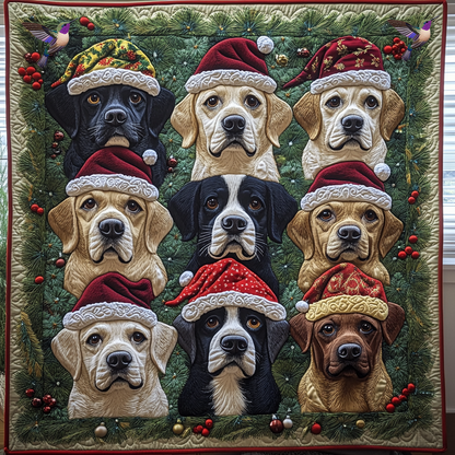 Christmas Labradors XR0212014CL Quilt