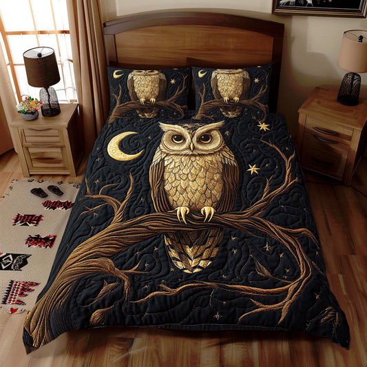 Majestic Owl Perch WX2512093CL Duvet Cover Set