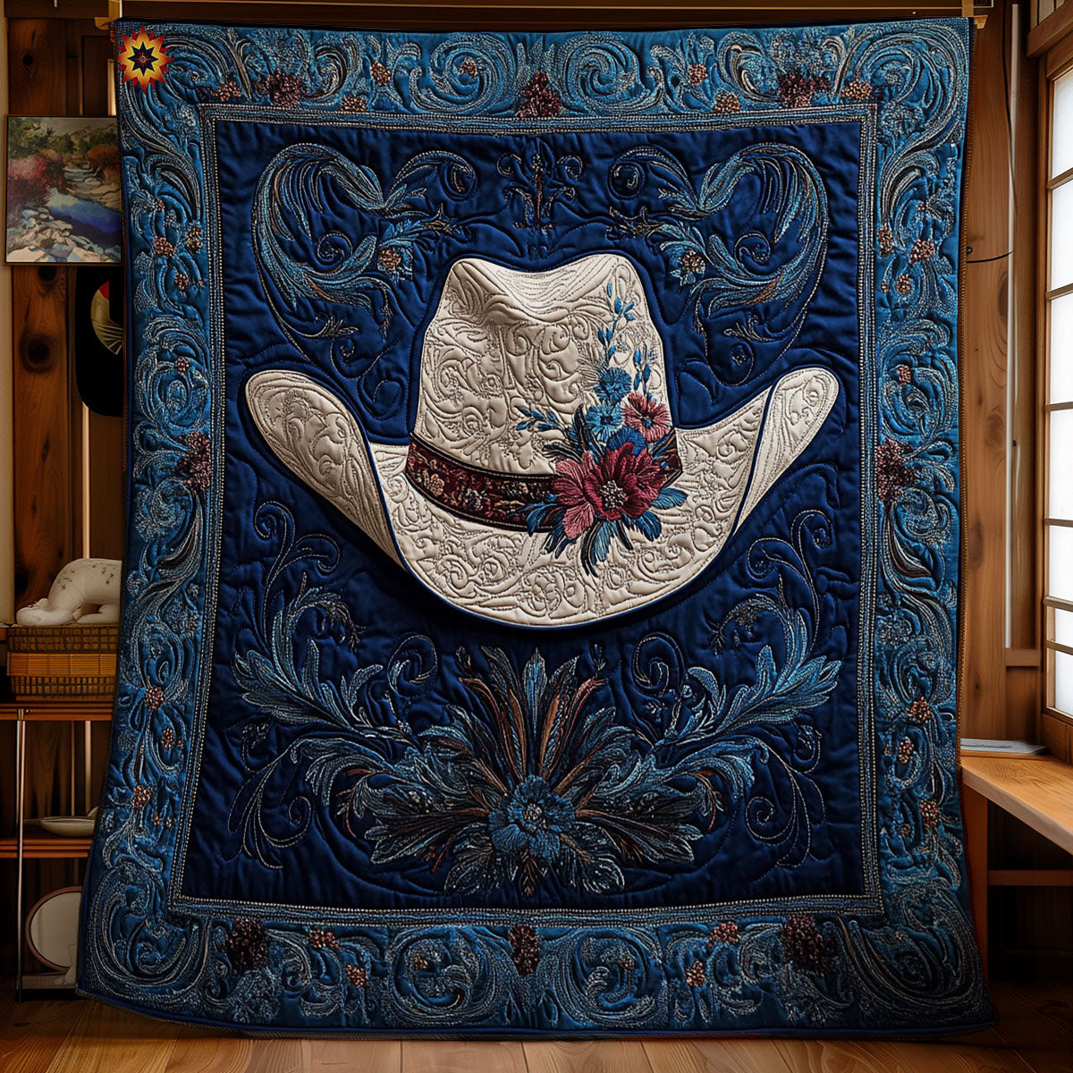 Mystic Cowboy Hat WY2712043CL Quilt