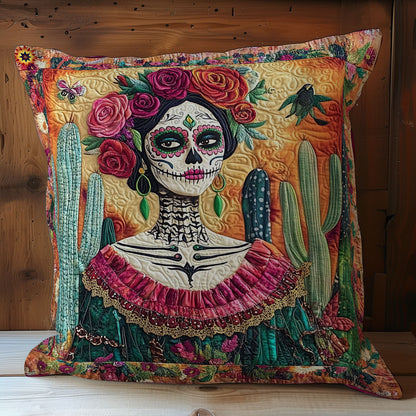 Skull Mexican Women WY1712097CL Quilt Pillow Case