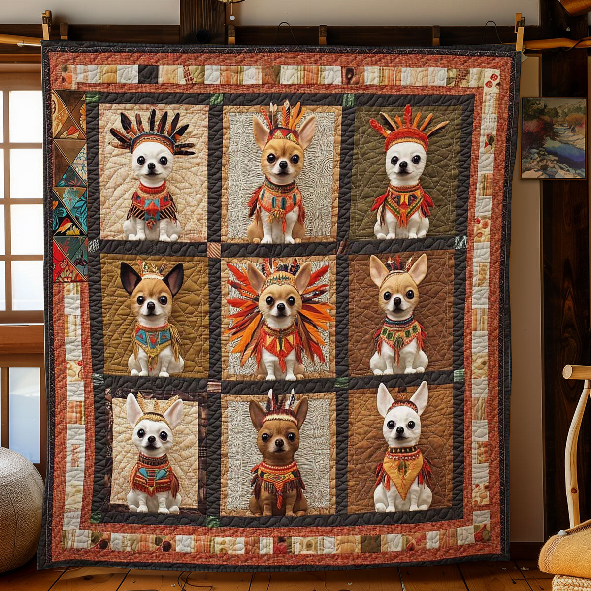 Native Spirit Chihuahua WN0411013CL Quilt