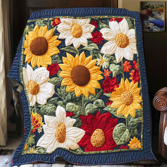 Floral Collection Sunflower WP2312017CL Quilt