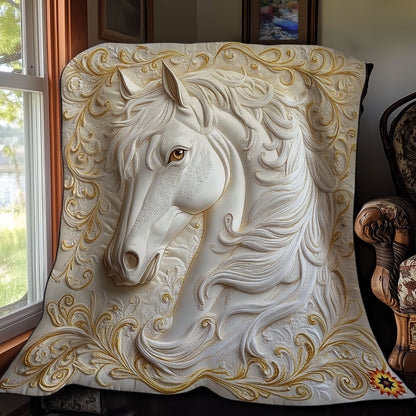 White Gold Royal Horse WY1411010CL Quilt