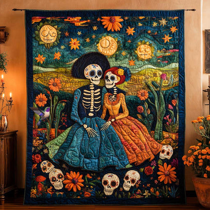 Day Of The Dead Couple WN2810030CL Quilt