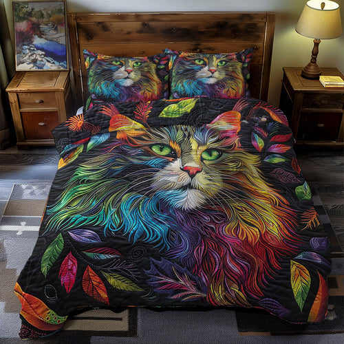 Mystic Colorful Cat WN0710087CL Duvet Cover Set