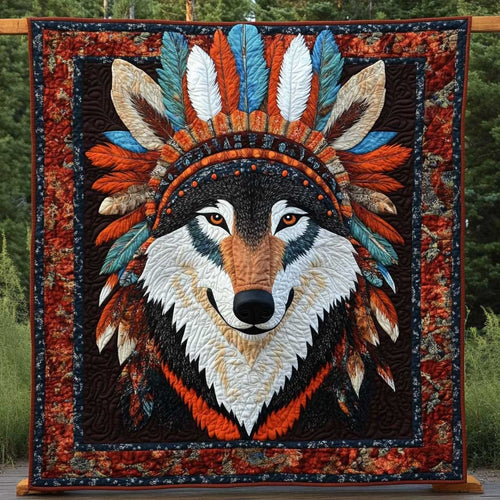 Wolf Spirit Native American WP0701036CL Quilt