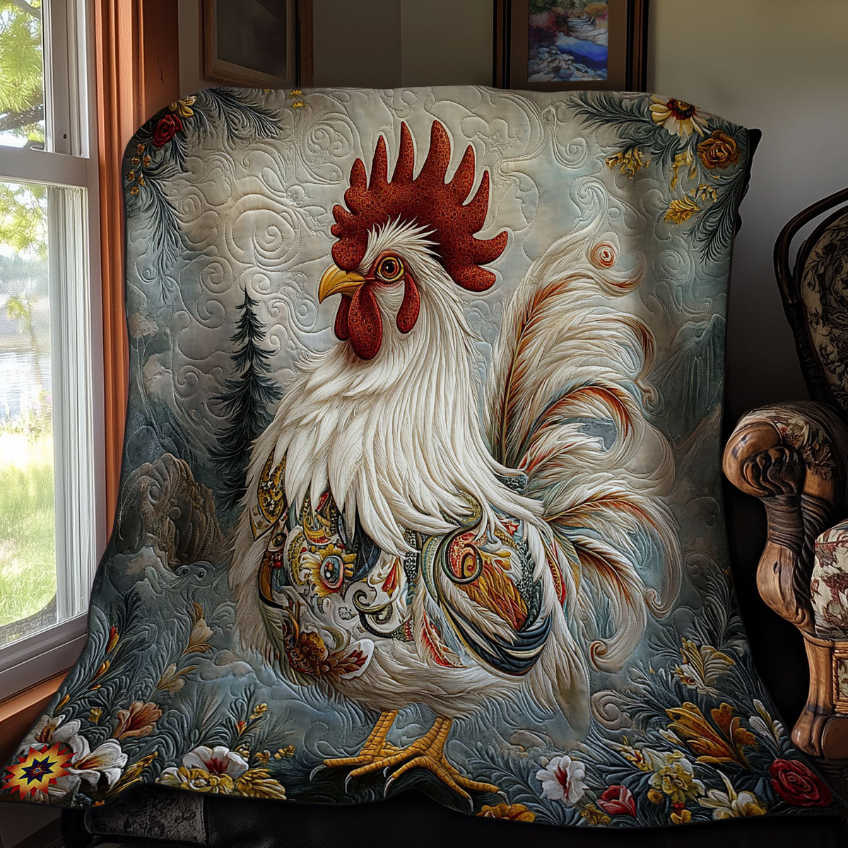 Rooster WY2211019CL Quilt