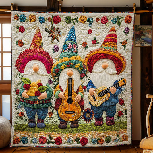 Mexican Gnomes WN2312046CL Quilt