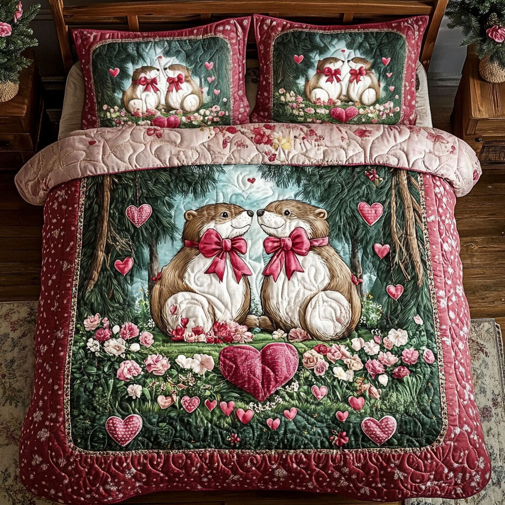 Valentine Of Otter WY1701018CL Duvet Cover Set