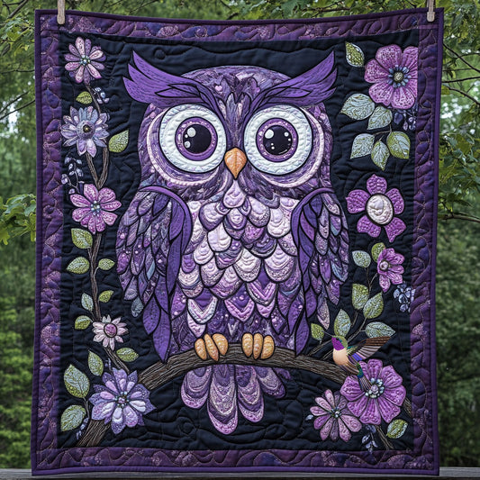 Owl Purple WX2410029CL Quilt