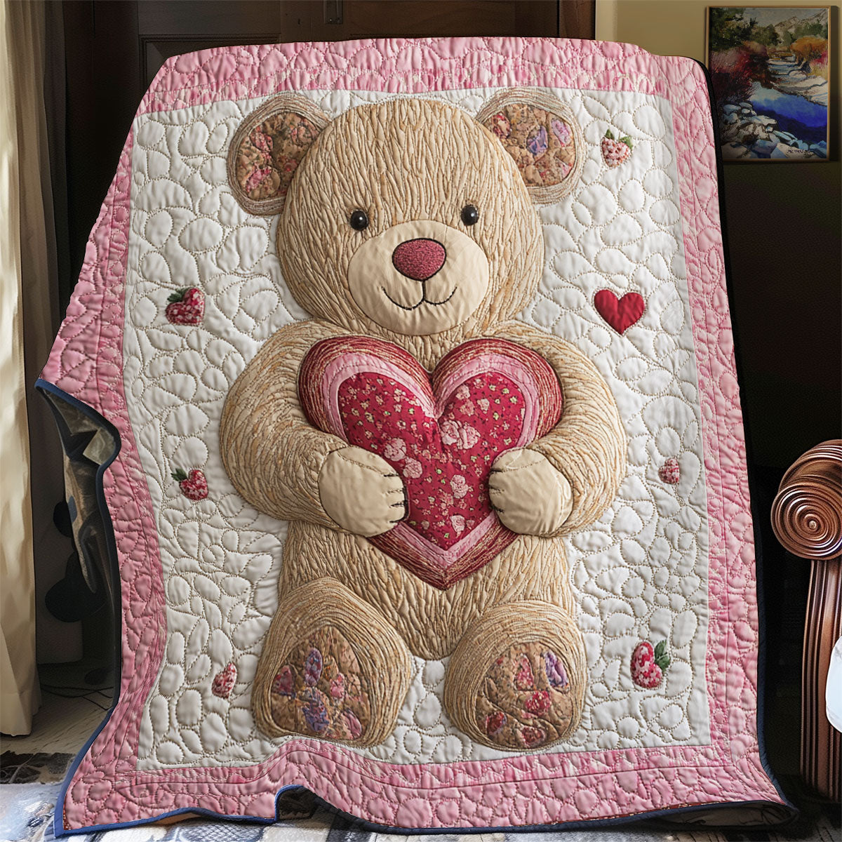 Teddy Bear Valentine WX2201044CL Quilt