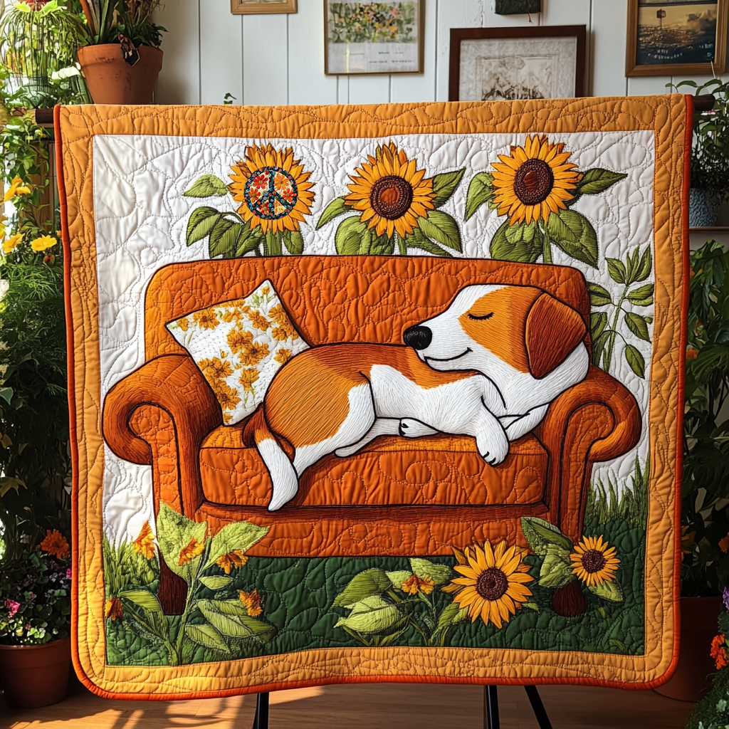 Corgi Floral Nap WN0310062CL Quilt