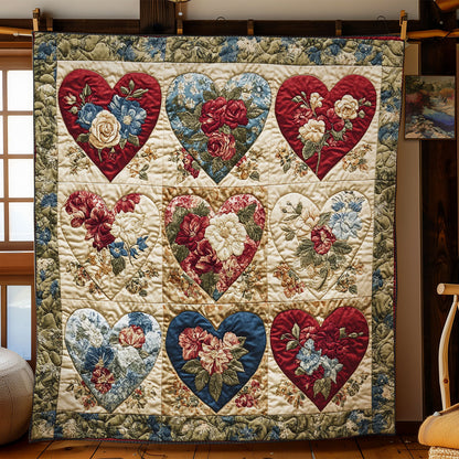 Garden In Hearts WY1502058CL Quilt