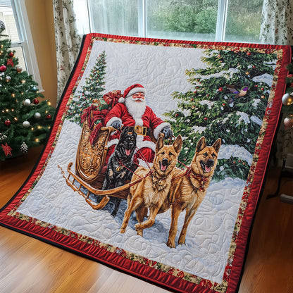 Santa Claus German Shepherd WY1311049CL Quilt
