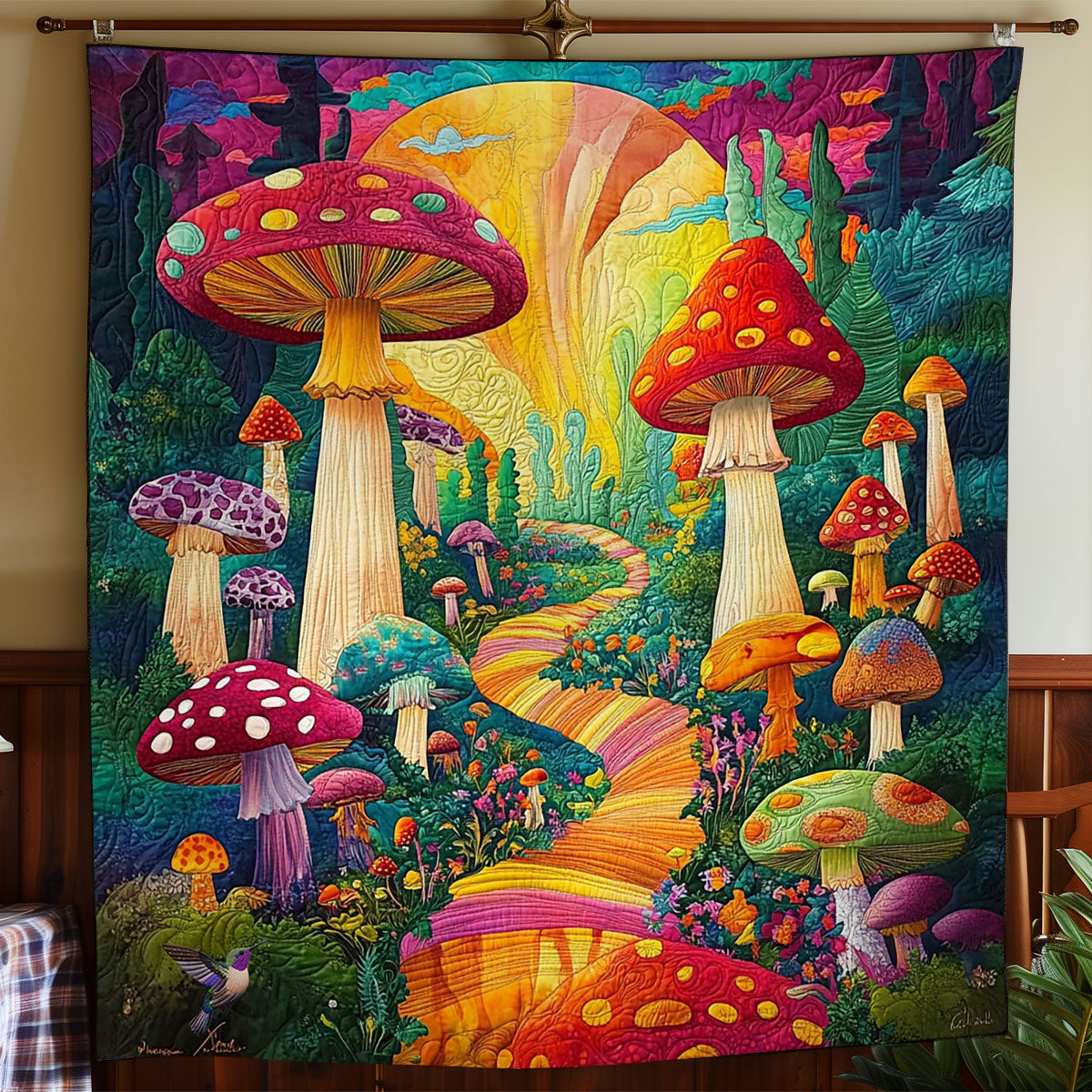 Mushroom WY2611018CL Quilt