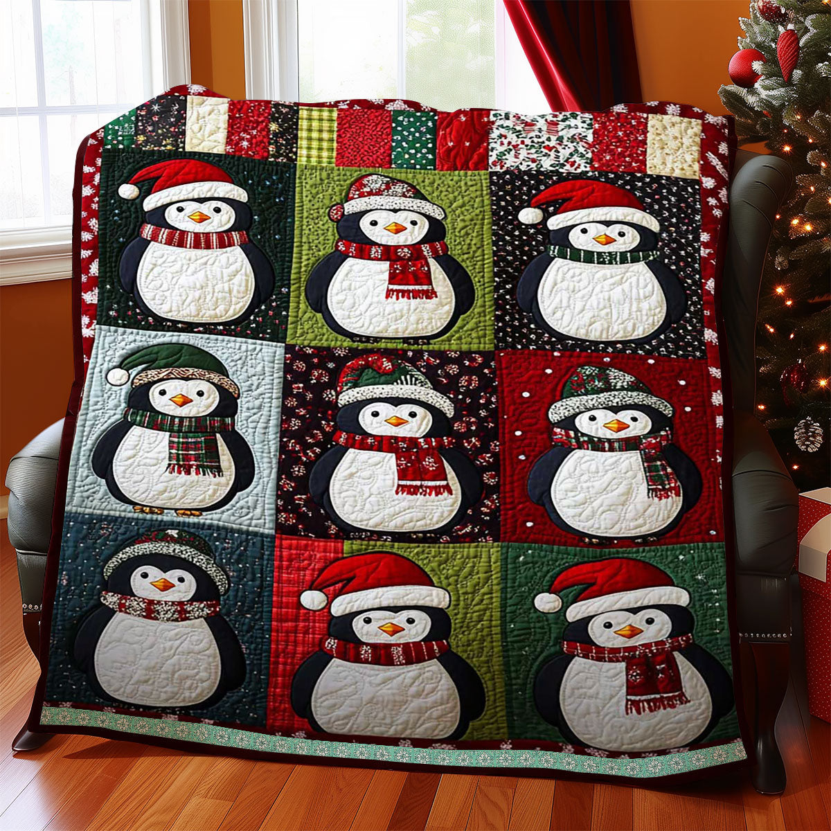 Christmas Penguin WJ2709003CL Quilt