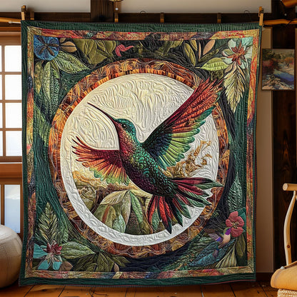 Soaring Hummingbird Feathers WN1010010CL Quilt