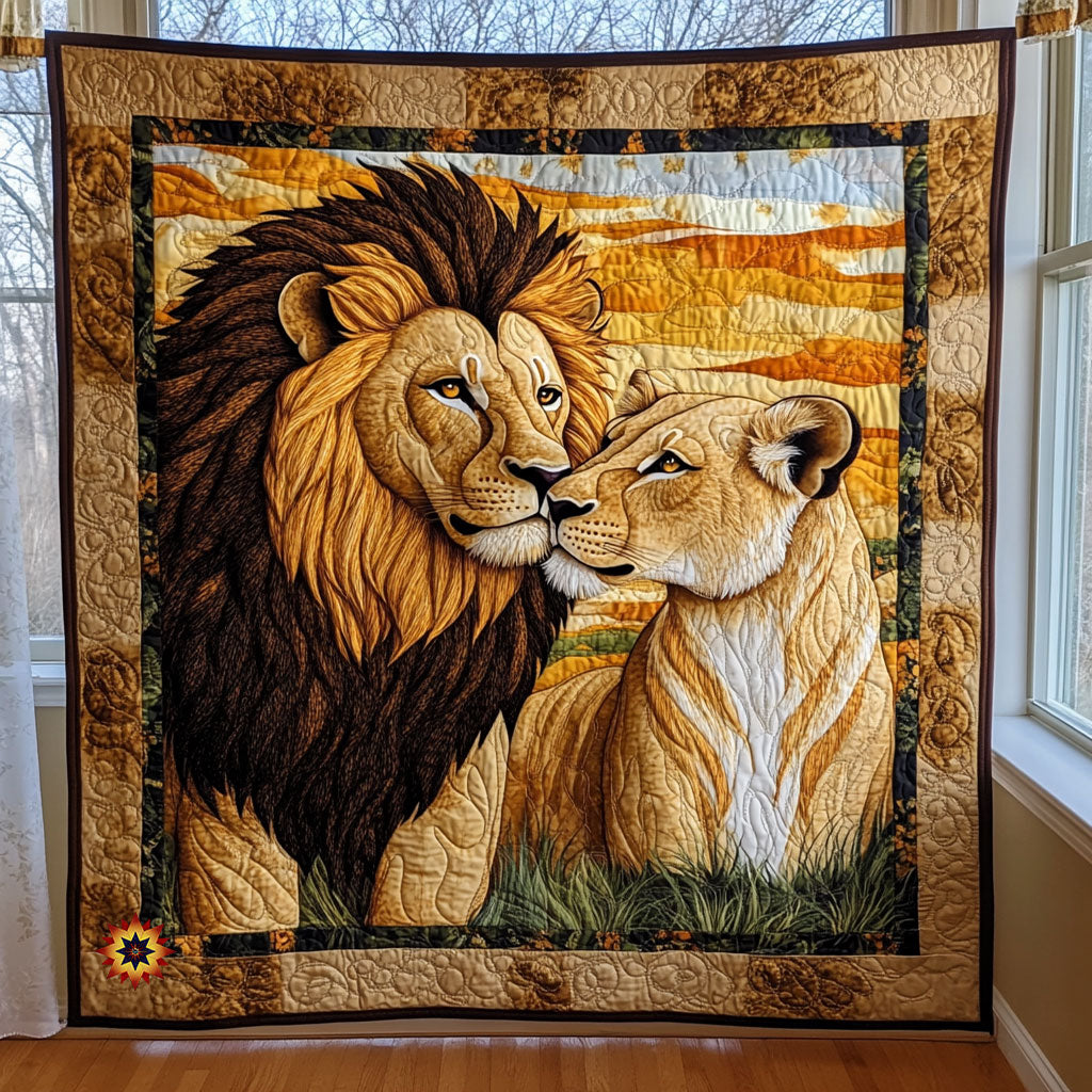 Lion In Love WJ0912018CL Quilt